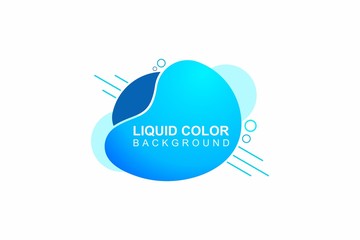 Modern abstract vector banner. Geometric liquid form with various colors. Modern vector template, Template for the design of a logo, flyer or presentation.