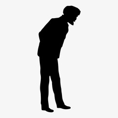 Male silhouette drawing