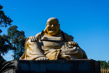 Statue in Buddhist Temple Chen Tien, in the city of Foz do Iguacu, Parana State,the South Region of Brazil.