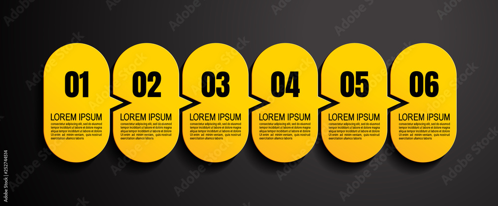 Canvas Prints infographics business, process chart design template for presentation. abstract timeline elements, y