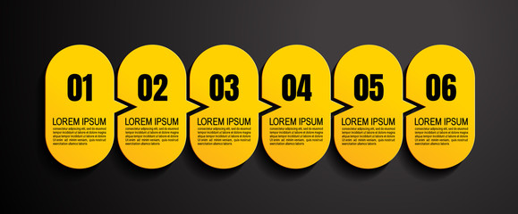 infographics business, process chart design template for presentation. abstract timeline elements, You can place relevant content in the area, vector illustration.