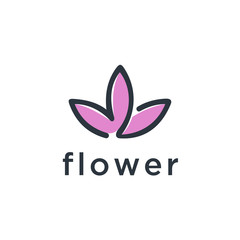 tree leaf flower logo icon vector design. Universal creative premium symbol. Graceful jewel boutique vector sign.