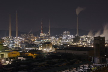 Obraz premium 周南工場夜景