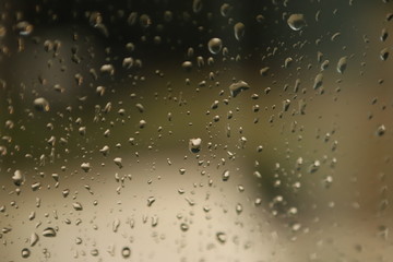 drops on glass