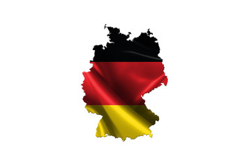 Obraz premium Wavy Germany Flag