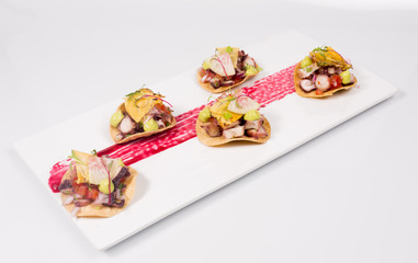 tostadas de mariscos