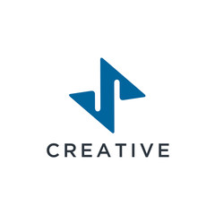 Letter S vector line logo design. Creative minimalism logotype icon symbol.