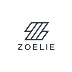 Z Letter Logo concept. Creative Minimal Monochrome Monogram emblem design template. Graphic Alphabet Symbol for Corporate Business Identity.