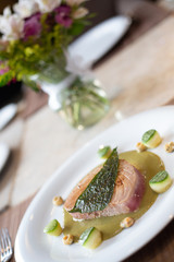 filete con hoja santa