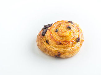 Isolated Danish pastry.