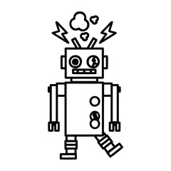 malfunctioning robot icon
