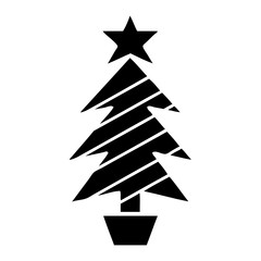 Obraz premium flat symbol christmas tree