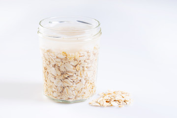 Rolled oat soak in water