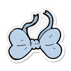 sticker of a cartoon bow tie