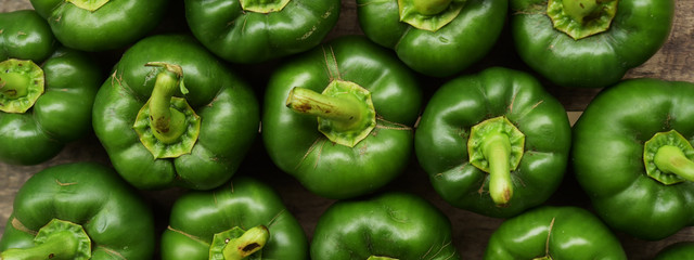 close up of green sweet pepper for background