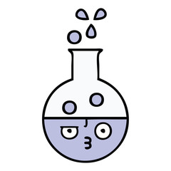 cute cartoon test tube