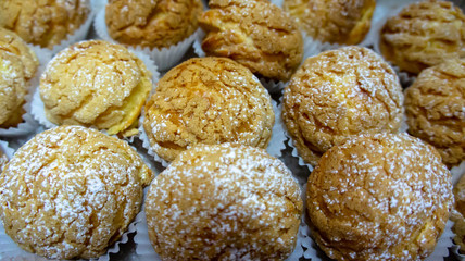 Fluffy cream puff