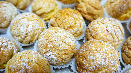Fluffy cream puff
