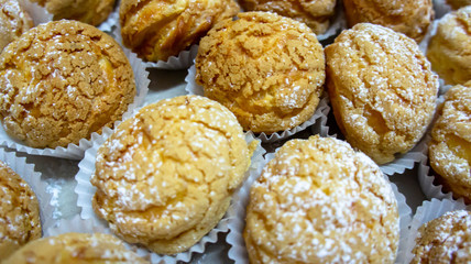 Fluffy cream puff