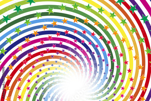 Background Wallpaper Vector Illustration Design Free Free Size Charge Free Colorful Color Rainbow Show Business Entertainment Party Image カラフル背景素材 キラキラ 虹色 無料 パラダイス 幸福 ハッピーイメージ 元気 活発 渦巻き 星屑 Wall Mural Tomo00