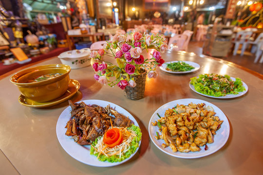 Chinese-Yunnan cuisine set in a local restaurant.