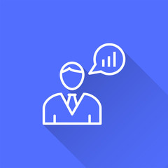 Data analysis - vector icon for graphic and web design.