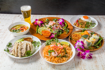 代表的なタイ料理　typical Thai cuisine