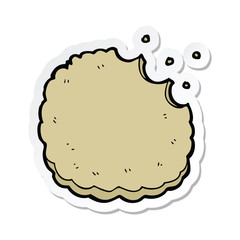 sticker of a cartoon biscuit