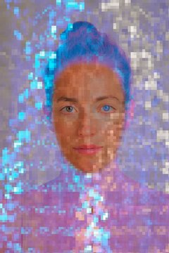 Artificial intelligence and cybernetics, conceptual image