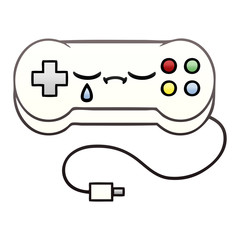 gradient shaded cartoon game controller