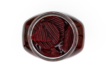 Rote Beete im Einmachglas