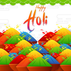 Fototapeta na wymiar vector illustration of India Festival of Color Happy Holi background