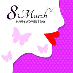 8 march gift card. International women's day