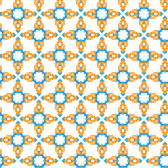 Oriental seamless pattern with arabesque elements