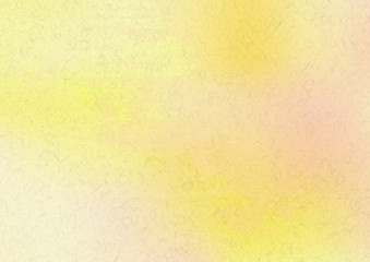 オレンジ色の水彩絵具イメージ背景素材-和紙テクスチャ