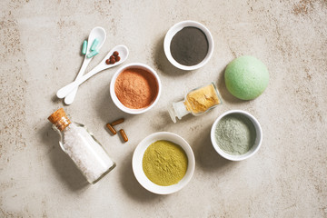 Natural ingredients for care cosmetics, organic body care products