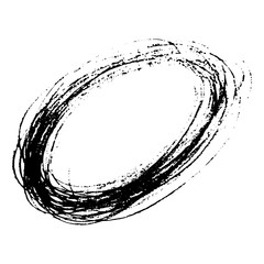 Hand drawn Pencil Scribble Ellipse Shape