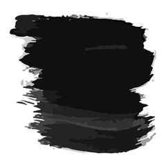 Black hand drawn ink stain