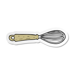 sticker of a cartoon whisk