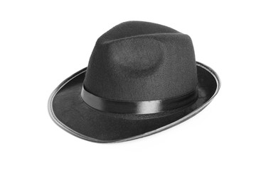 Male hat on white background