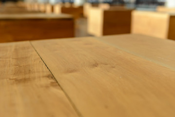 wooden bench