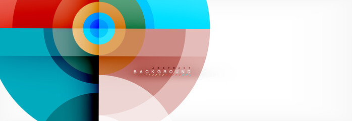 Geometric circle abstract background, creative geometric wallpaper.