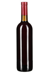 wine bottle isolated on white background
