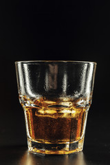 Close-up of glass with whiskey