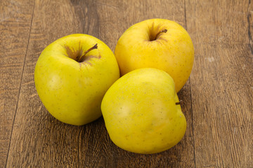 Yellow ripe apples