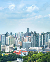 Fototapeta premium Singapore modern residential city district