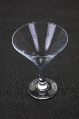 Empty glass bowl