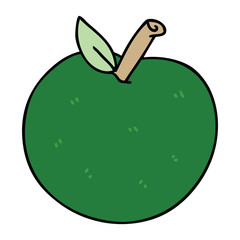 quirky hand drawn cartoon apple