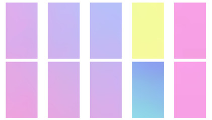 Fototapeta premium Soft color background. Modern screen vector design for mobile app. Soft color gradients.