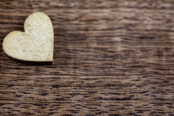 Obraz premium Love Concept , Wooden Heart